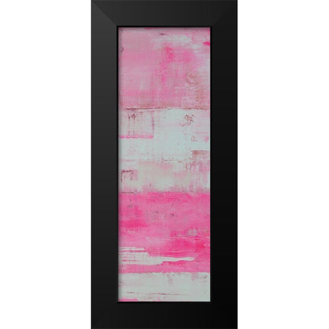 Panels in Pink I Black Modern Wood Framed Art Print by Ashley, Erin