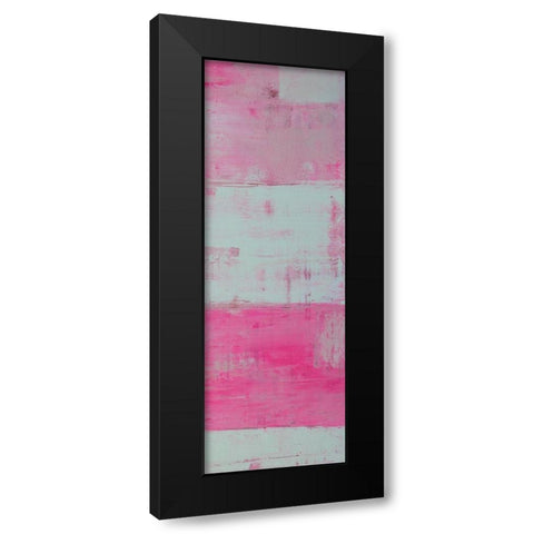 Panels in Pink II Black Modern Wood Framed Art Print by Ashley, Erin