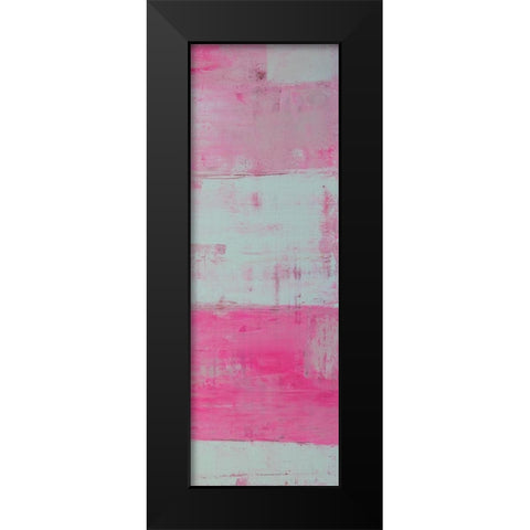 Panels in Pink II Black Modern Wood Framed Art Print by Ashley, Erin