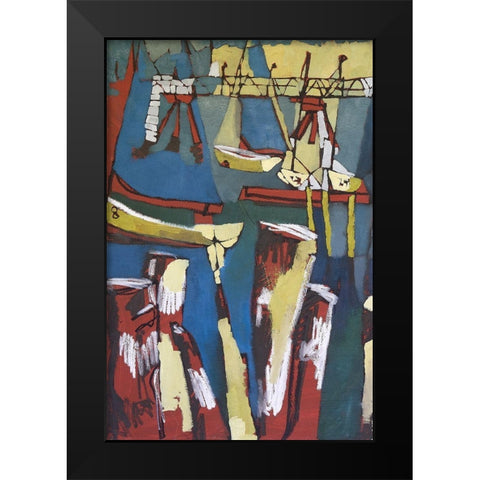 Maine Sails Portland I Black Modern Wood Framed Art Print by Ferrell, Erin McGee