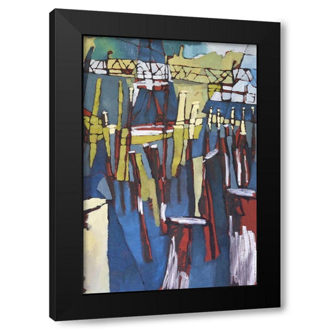 Maine Sails Portland II Black Modern Wood Framed Art Print by Ferrell, Erin McGee