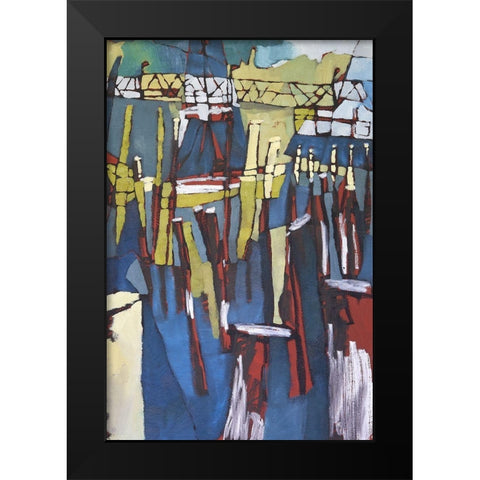 Maine Sails Portland II Black Modern Wood Framed Art Print by Ferrell, Erin McGee