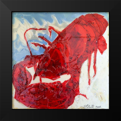Brilliant Maine Lobster II Black Modern Wood Framed Art Print by Ferrell, Erin McGee