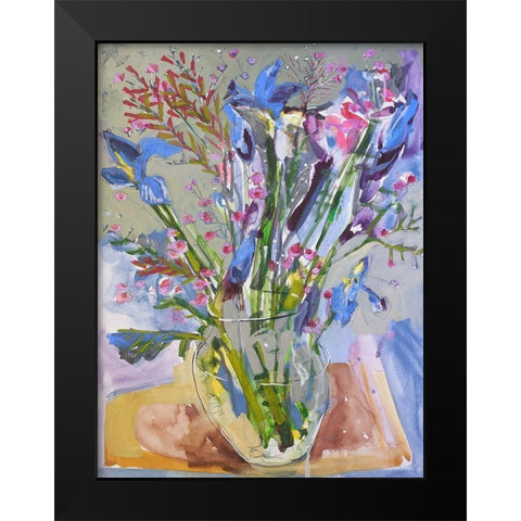 Maine Spring Flowers II Black Modern Wood Framed Art Print by Ferrell, Erin McGee