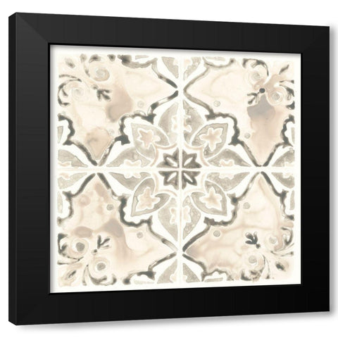 Monochrome Motif I Black Modern Wood Framed Art Print with Double Matting by Vess, June Erica