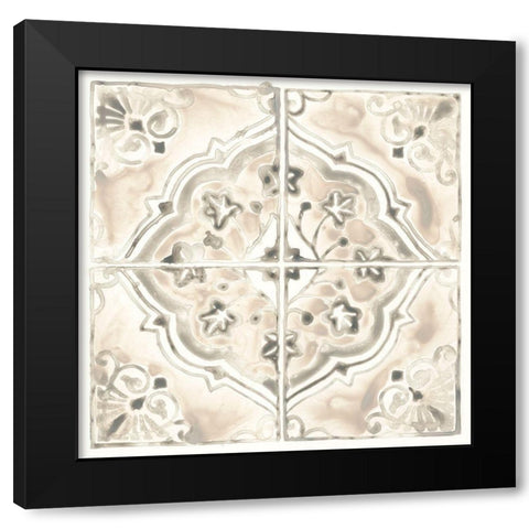 Monochrome Motif IV Black Modern Wood Framed Art Print with Double Matting by Vess, June Erica