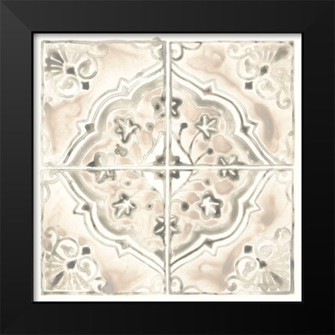 Monochrome Motif IV Black Modern Wood Framed Art Print by Vess, June Erica