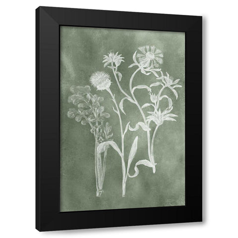 Sage Impressions II Black Modern Wood Framed Art Print by Vision Studio