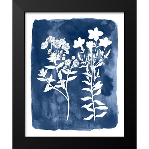 Botanical Inverse II Black Modern Wood Framed Art Print by Vision Studio