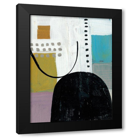 Introductions II Black Modern Wood Framed Art Print with Double Matting by Zarris, Chariklia