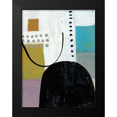 Introductions II Black Modern Wood Framed Art Print by Zarris, Chariklia