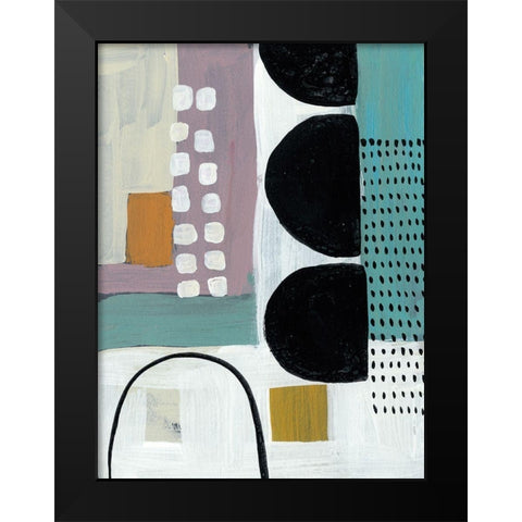 Introductions III Black Modern Wood Framed Art Print by Zarris, Chariklia