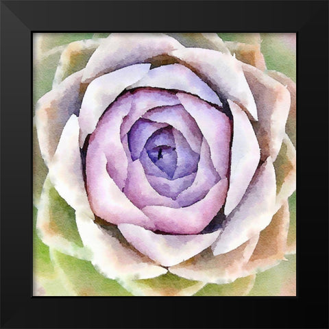 Succulente IV Black Modern Wood Framed Art Print by Bolick, Vicki Gladle