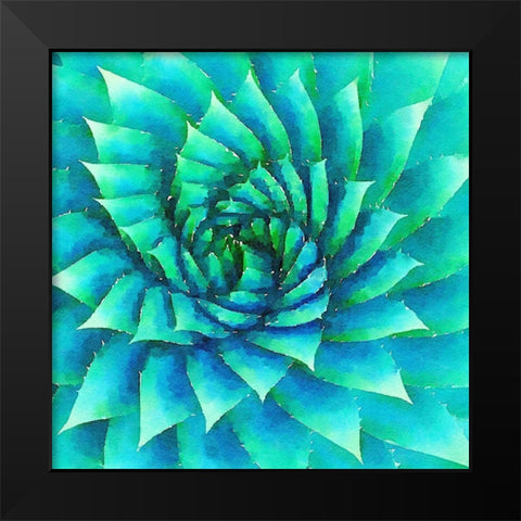 Succulente VI Black Modern Wood Framed Art Print by Bolick, Vicki Gladle