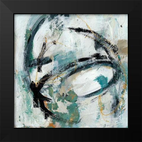 Combustion II Black Modern Wood Framed Art Print by Zarris, Chariklia