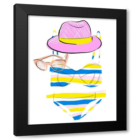 Soak up the Sun IV Black Modern Wood Framed Art Print with Double Matting by Blanckslate