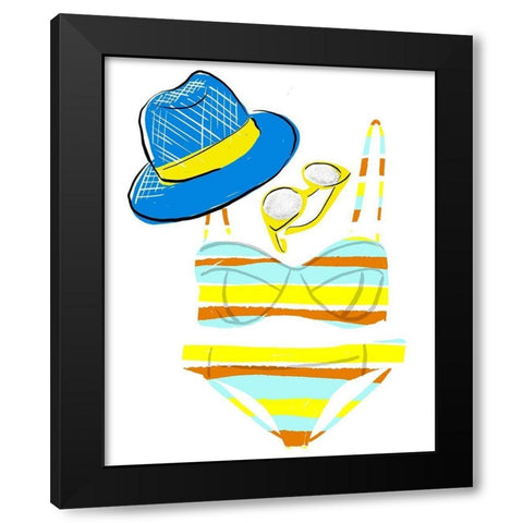 Soak up the Sun VI Black Modern Wood Framed Art Print by Blanckslate