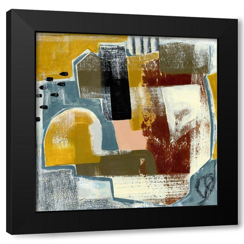 Modern Geo Abstract III Black Modern Wood Framed Art Print with Double Matting by Daavettila, Tara