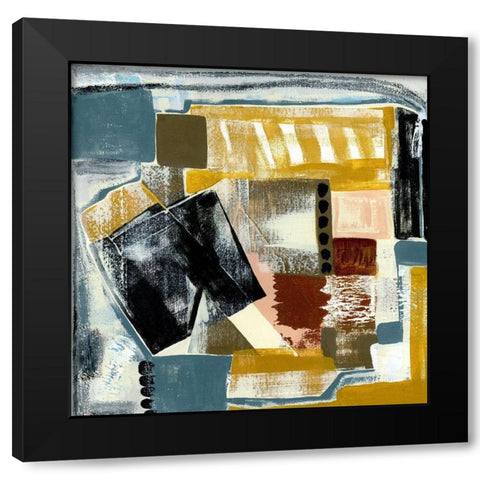 Modern Geo Abstract V Black Modern Wood Framed Art Print by Daavettila, Tara