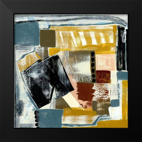 Modern Geo Abstract V Black Modern Wood Framed Art Print by Daavettila, Tara