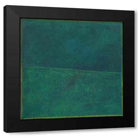 Green Zen II Black Modern Wood Framed Art Print with Double Matting by Fuchs, Jodi