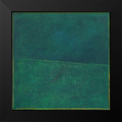 Green Zen II Black Modern Wood Framed Art Print by Fuchs, Jodi