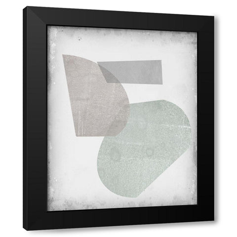 Soft Shapes I Black Modern Wood Framed Art Print by Goldberger, Jennifer