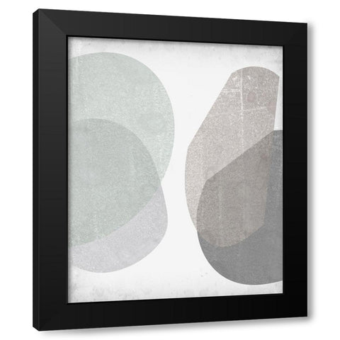 Soft Shapes IV Black Modern Wood Framed Art Print by Goldberger, Jennifer