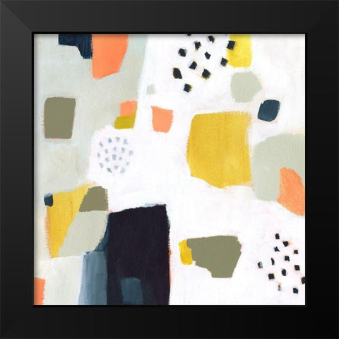 Spangle I Black Modern Wood Framed Art Print by Borges, Victoria