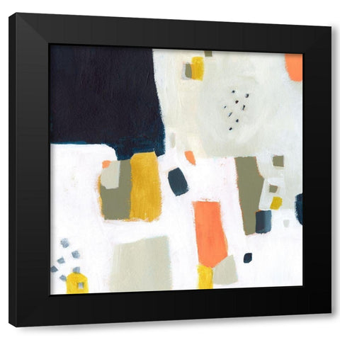 Spangle II Black Modern Wood Framed Art Print by Borges, Victoria