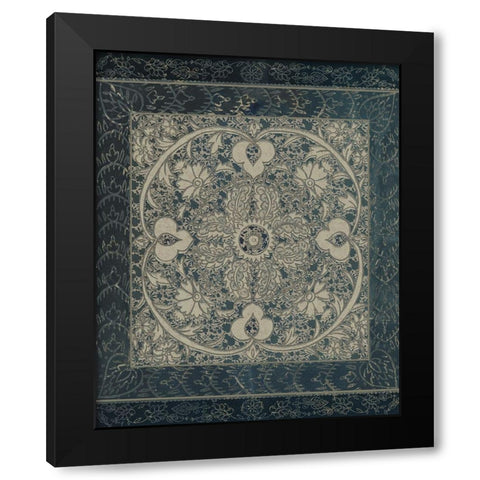 Market Batik II Black Modern Wood Framed Art Print with Double Matting by Zarris, Chariklia