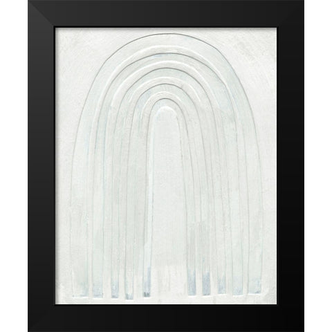 Arcobaleno Bianco I Black Modern Wood Framed Art Print by Scarvey, Emma
