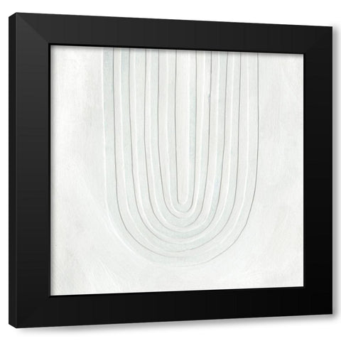 Arcobaleno Bianco IV Black Modern Wood Framed Art Print with Double Matting by Scarvey, Emma