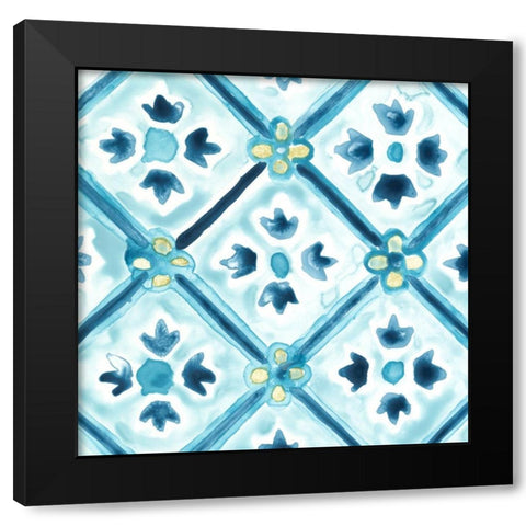 Medallion Medley II Black Modern Wood Framed Art Print by Vess, June Erica