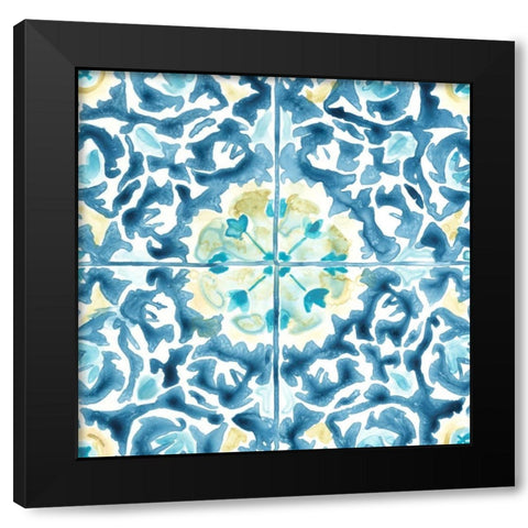 Medallion Medley IV Black Modern Wood Framed Art Print by Vess, June Erica