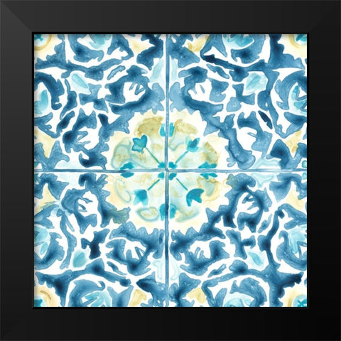 Medallion Medley IV Black Modern Wood Framed Art Print by Vess, June Erica