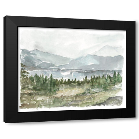 Overcast Reservoir II Black Modern Wood Framed Art Print with Double Matting by Harper, Ethan
