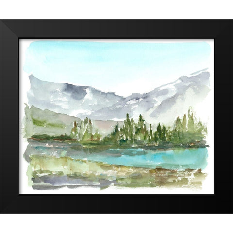 Plein Air Reservoir II Black Modern Wood Framed Art Print by Harper, Ethan