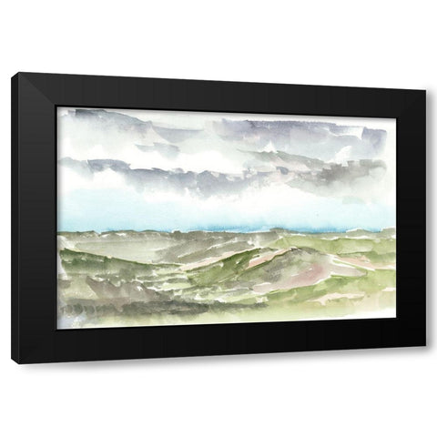 Valley Storm I Black Modern Wood Framed Art Print with Double Matting by Harper, Ethan