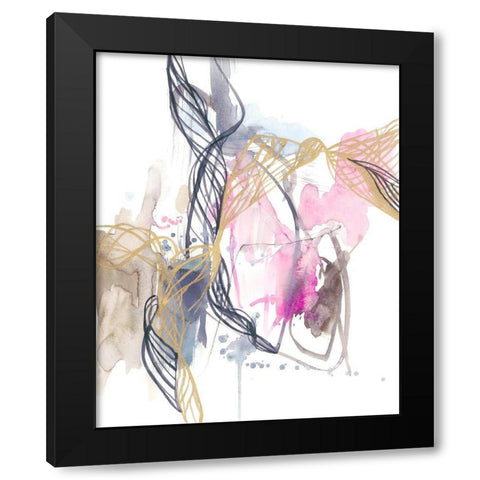 Spiral Matrix II Black Modern Wood Framed Art Print with Double Matting by Goldberger, Jennifer