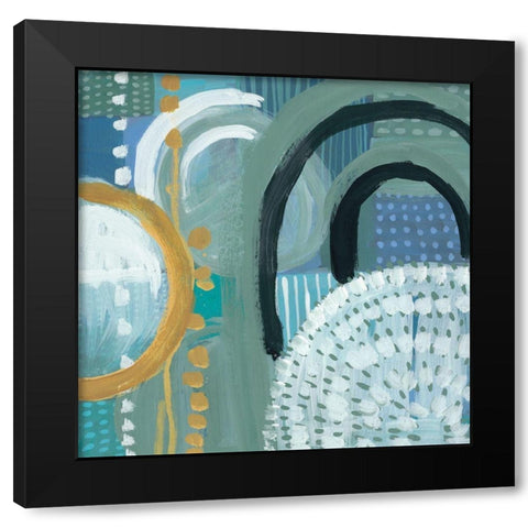 Ocean Garden I Black Modern Wood Framed Art Print with Double Matting by Zarris, Chariklia