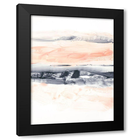 Blush Sunset I Black Modern Wood Framed Art Print by Harper, Ethan