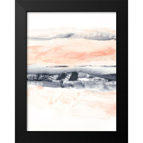 Blush Sunset I Black Modern Wood Framed Art Print by Harper, Ethan