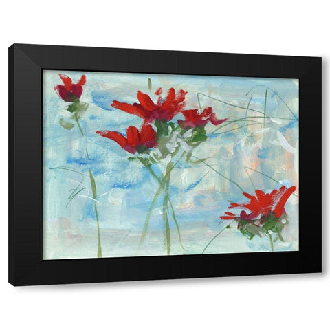 In the Wind I Black Modern Wood Framed Art Print with Double Matting by Wang, Melissa