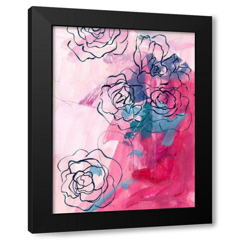 Inner Music II Black Modern Wood Framed Art Print with Double Matting by Wang, Melissa