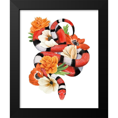 King Snake I Black Modern Wood Framed Art Print by Popp, Grace