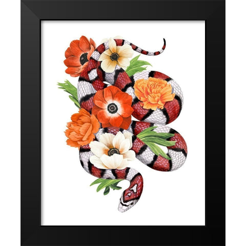 King Snake II Black Modern Wood Framed Art Print by Popp, Grace