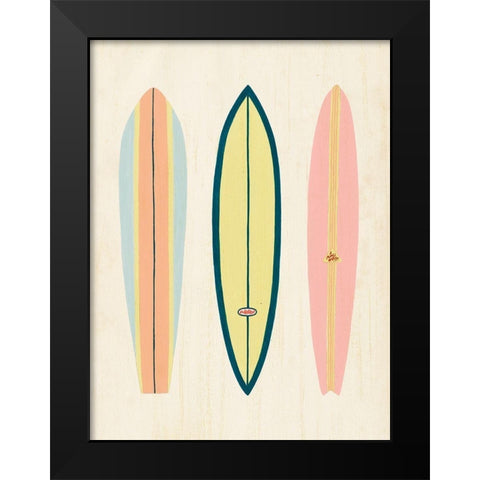 So Cal Surfer I Black Modern Wood Framed Art Print by Popp, Grace