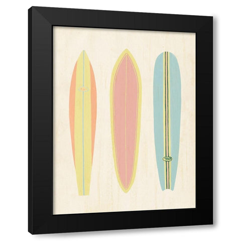 So Cal Surfer II Black Modern Wood Framed Art Print with Double Matting by Popp, Grace