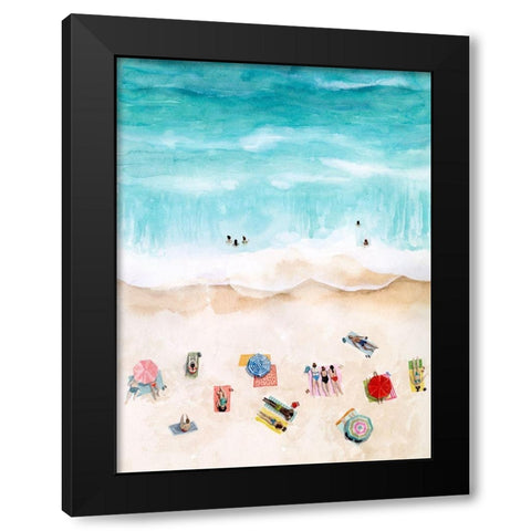 Beach Week I Black Modern Wood Framed Art Print by Popp, Grace
